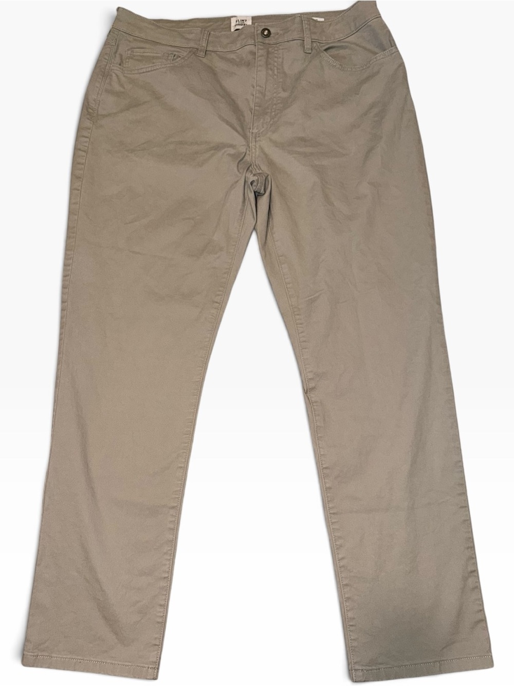 Flint & Tinder Men's Khaki Athletic Tapered Fit Chinos.  36x30